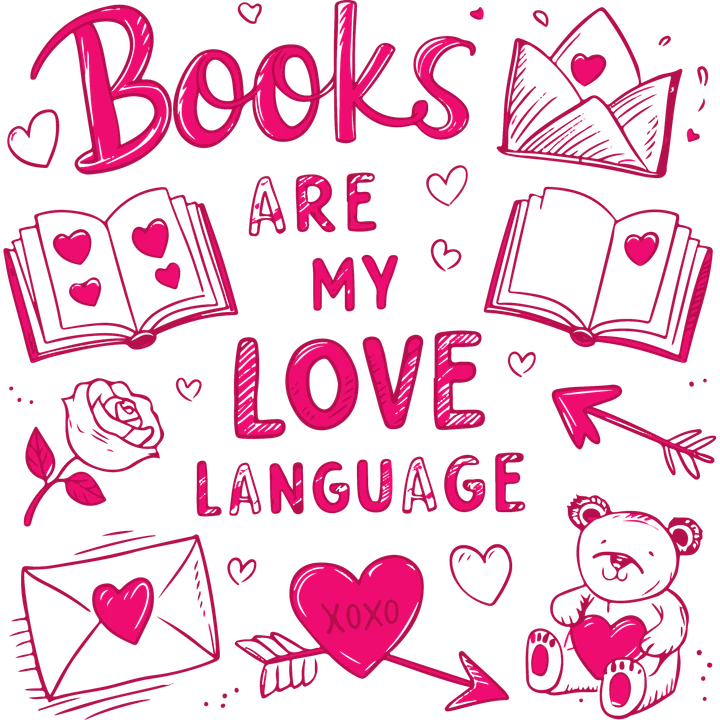 Books Are My Love Language DTF Transfer