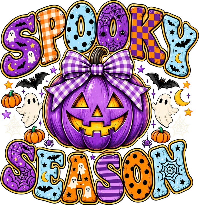 Kalabasa para sa "Spooky Season" (Panahon ng mga Nakakatakot na Kwento) — DTF Transfer