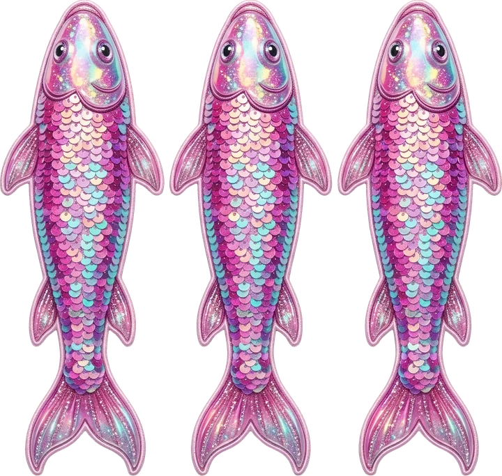 Shimmering Fish DTF Transfer