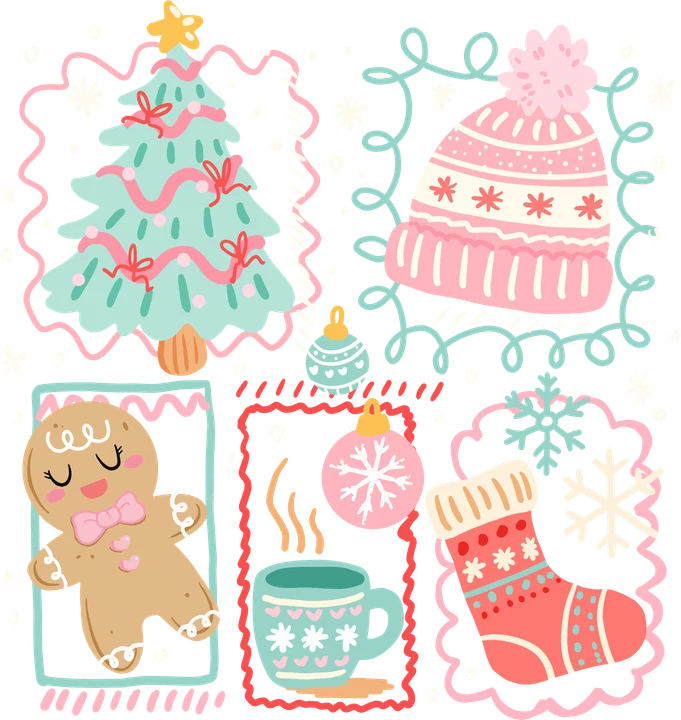 Cozy Winter Holiday DTF Transfer