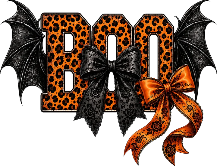 Boo with Bat Wings DTF Transfer