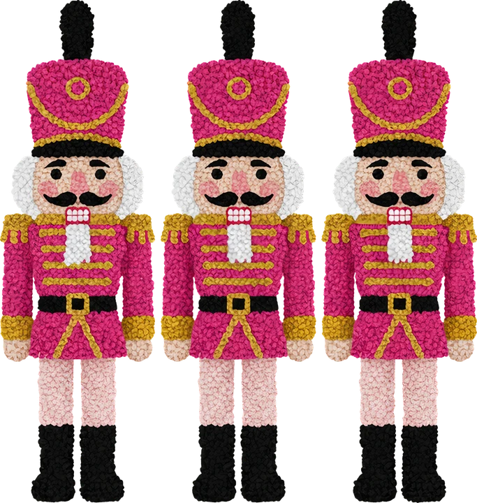 Three Nutcracker Soldiers DTF Transfer