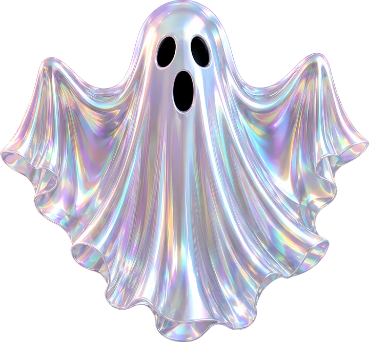 Iridescent Ghost DTF Transfer