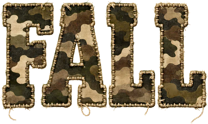 Tela na may disenyo ng camouflage na angkop para sa taglagas — DTF Transfer