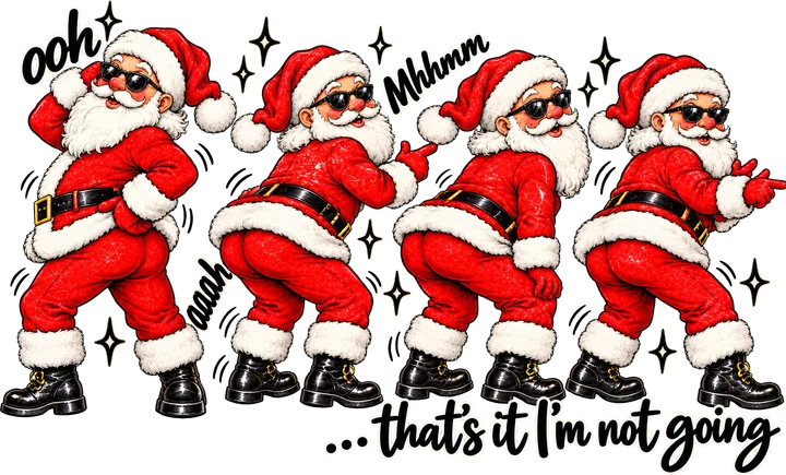 Santa Dabbing Dance DTF Transfer