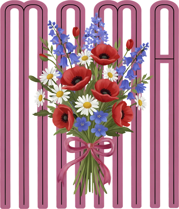 Floral Bouquet for Mama DTF Transfer