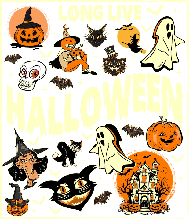 Classic Halloween Characters DTF Transfer