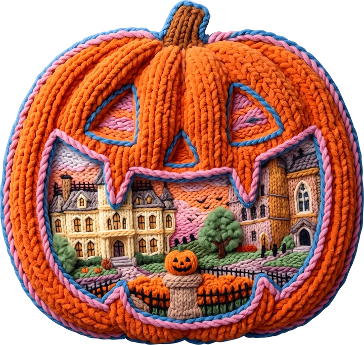 Haunted Pumpkin DTF Transfer