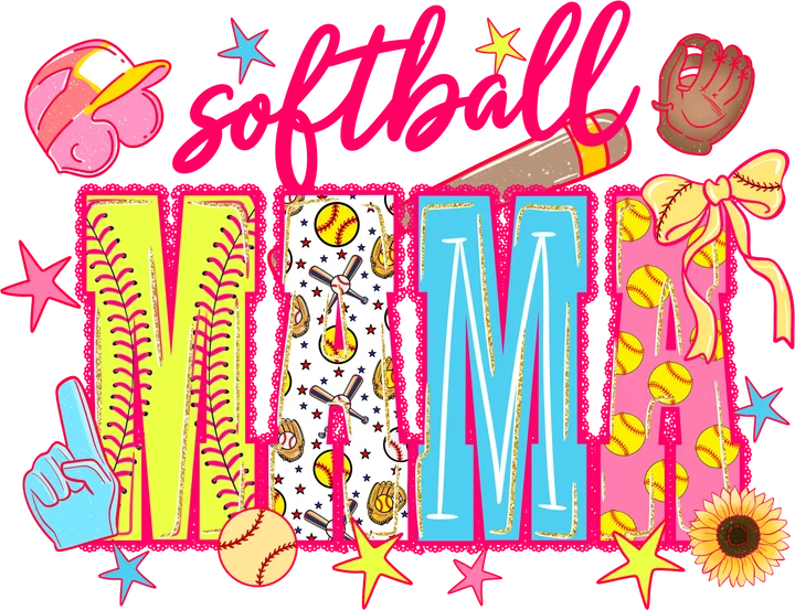 Softball Mom DTF Transfer