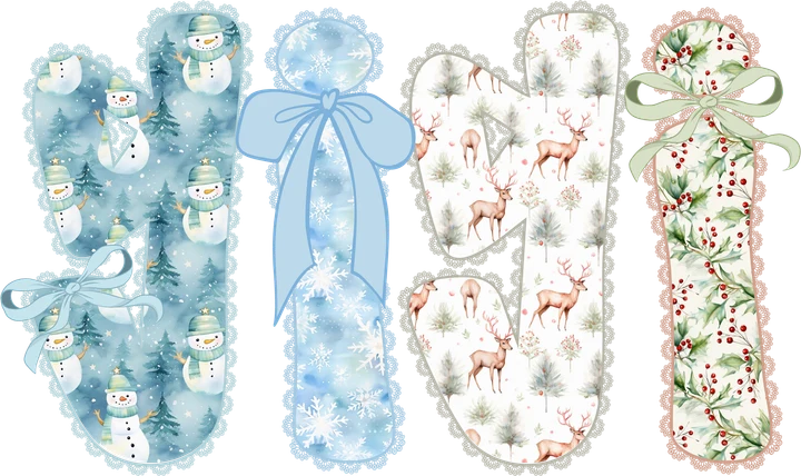 Winter Forest Letters DTF Transfer