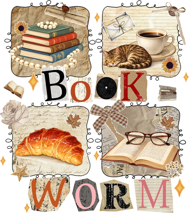 Bookworm Cozy Reading DTF Transfer