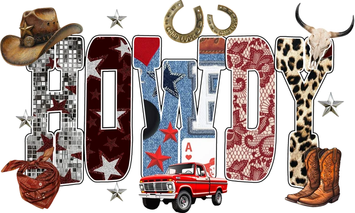 Cowboy Howdy DTF Transfer