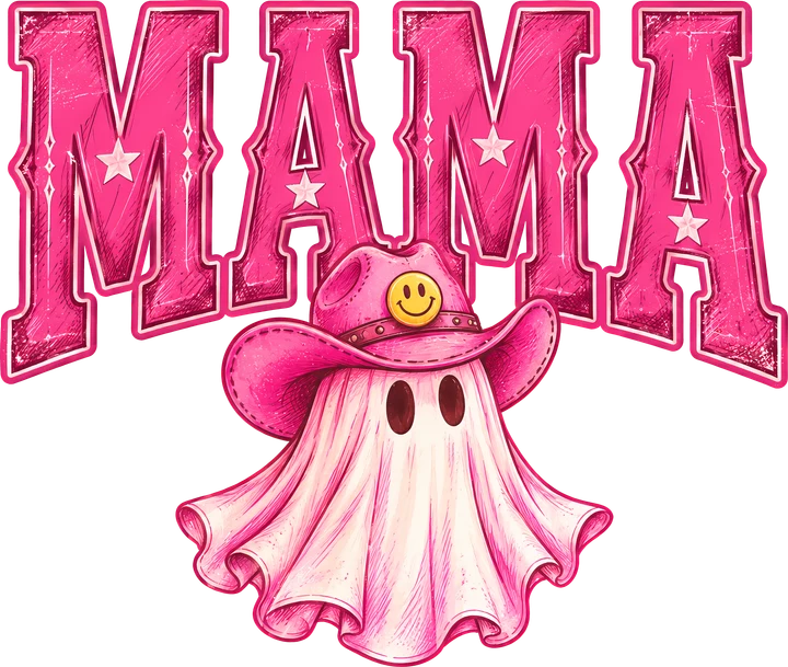 Pink Ghost Mama DTF Transfer