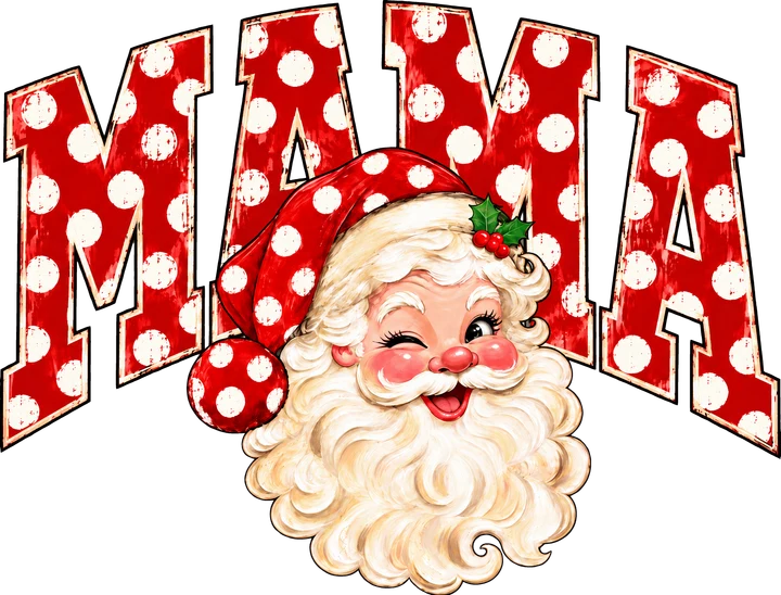 Mama Santa DTF Transfer