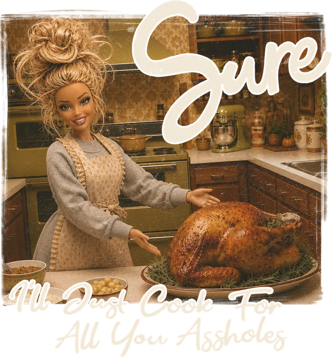 Turkey Dinner Hostess DTF Transfer