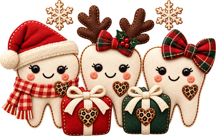 Christmas Teeth DTF Transfer