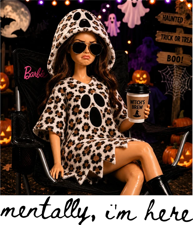 Ghostly Barbie DTF Transfer