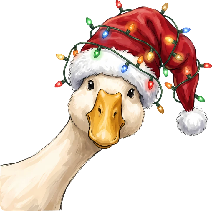 bird in Festive Hat DTF Transfer