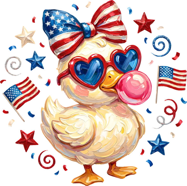 Patriotic bird DTF Transfer
