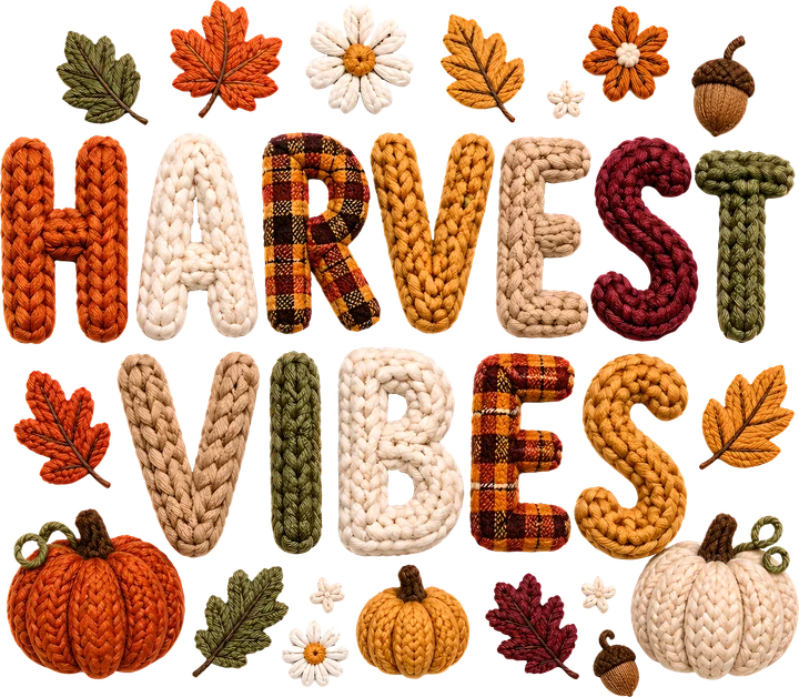 "HARVEST VIBES" - Gawa sa binurdol na tela — DTF Transfer