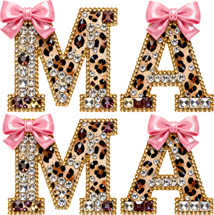 Glitter Leopard Mama DTF Transfer