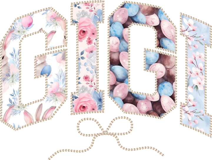 Gigi Floral Easter DTF Transfer