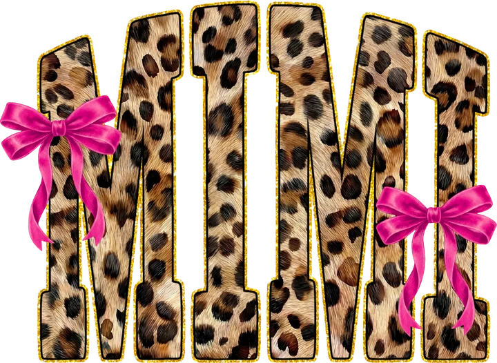 Leopard Print Mimi DTF Transfer