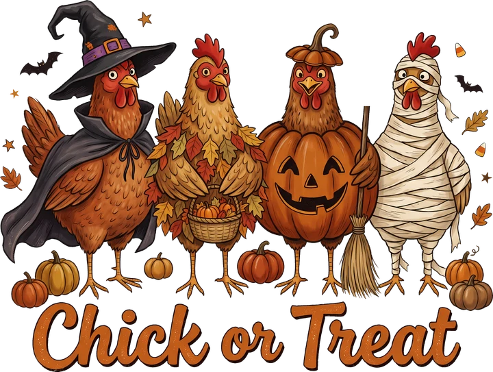 Halloween Chick or Treat DTF Transfer