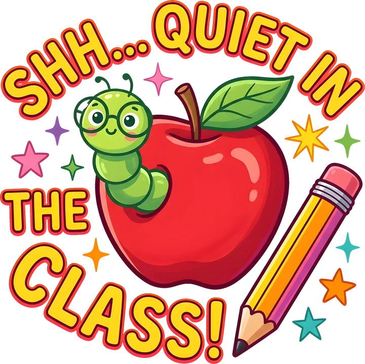Quiet in the Class DTF Transfer