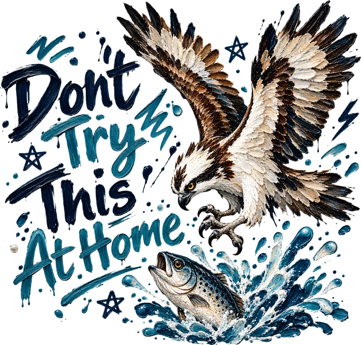 Osprey Catching Fish DTF Transfer