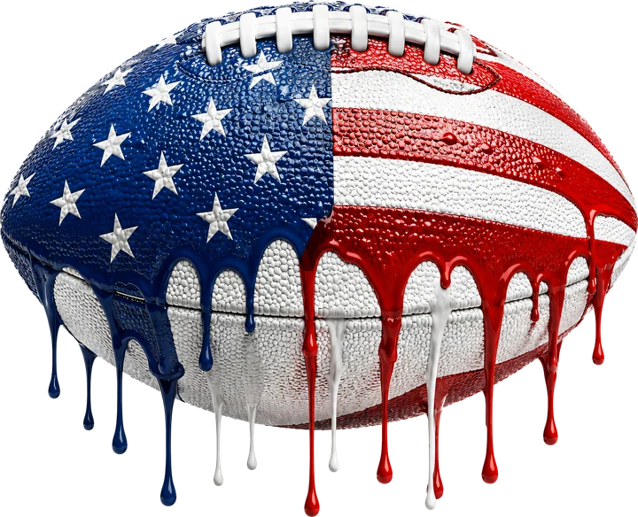 American Flag Football DTF Transfer