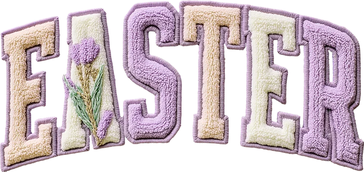 Easter Lettering DTF Transfer