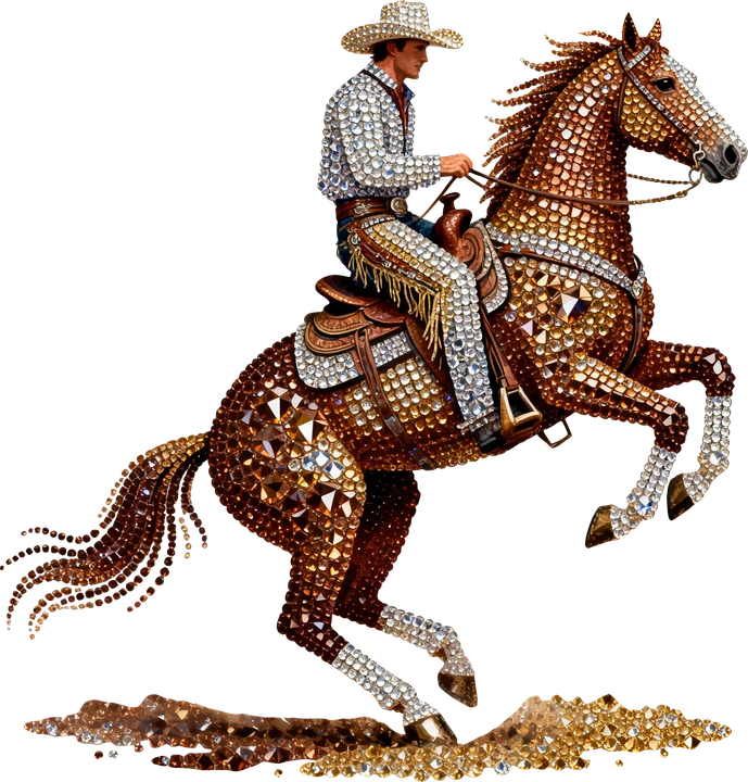 Cowboy and Horse DTF Transfer