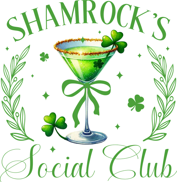 Câu lạc bộ xã hội Shamrock — Hình in chuyển nhiệt DTF
