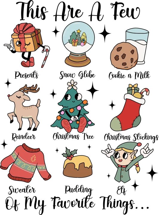 Cosas favoritas de Navidad — Transfer DTF