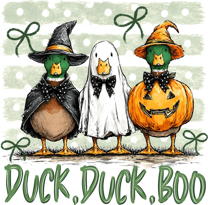 Three Halloween birds DTF Transfer