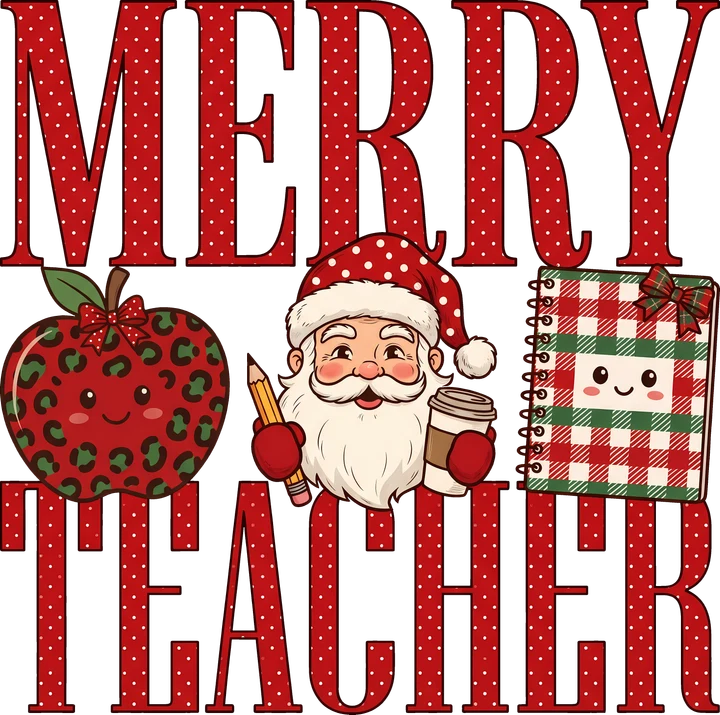 ¡Feliz Navidad a todos los profesores! — Transfer DTF