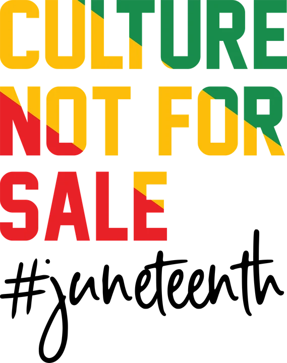 Culture Not For Sale DTF Transfer