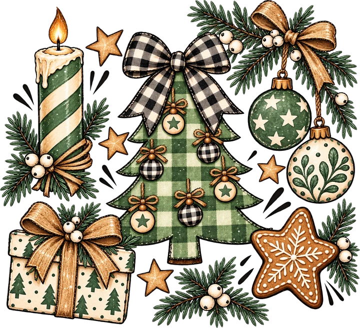 Cozy Christmas Tree DTF Transfer