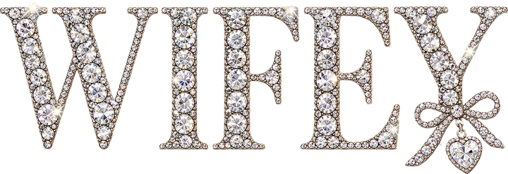 Wifey Glitter-Effect DTF Transfer