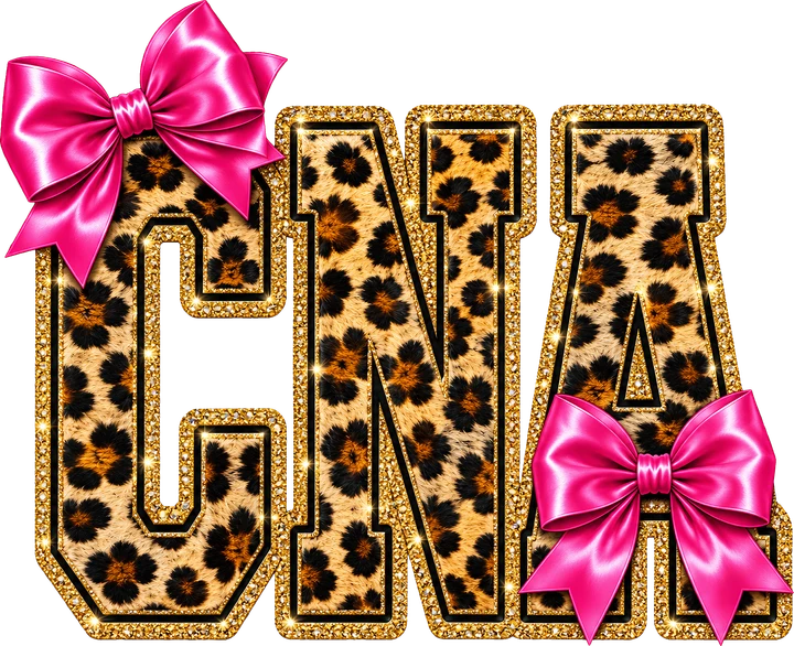 CNA Leopard Bow DTF Transfer