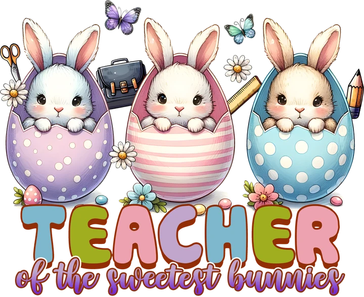 Professeur des lapins les plus adorables — Transfert DTF