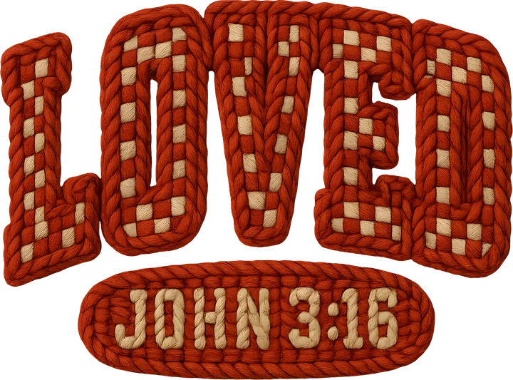 John 3: Thích sản phẩm dây thừng 16 — Hình in chuyển nhiệt DTF