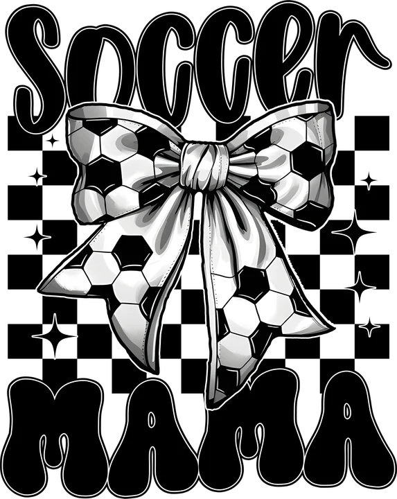 Soccer Mama Bow DTF Transfer