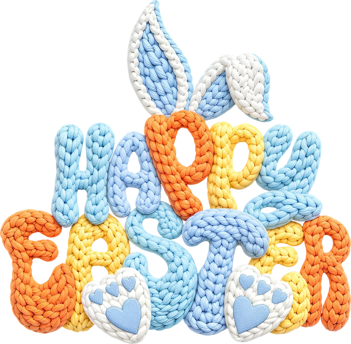 Happy Easter Bunny DTF Transfer