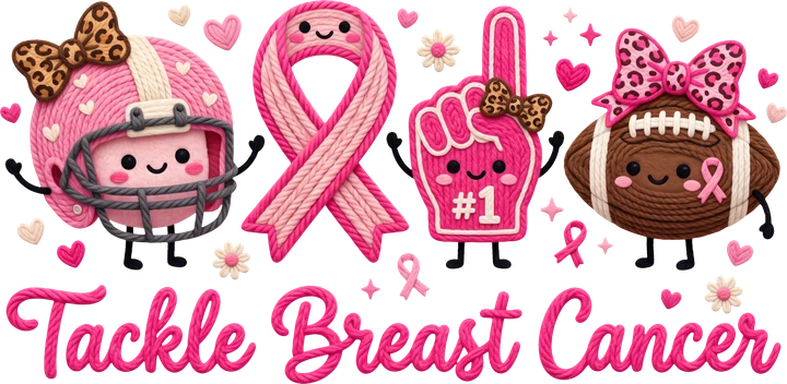 Tackle Breast Cancer DTF Transfer