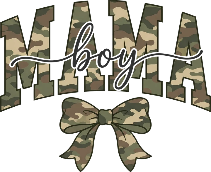 Mama Boy Camo DTF Transfer