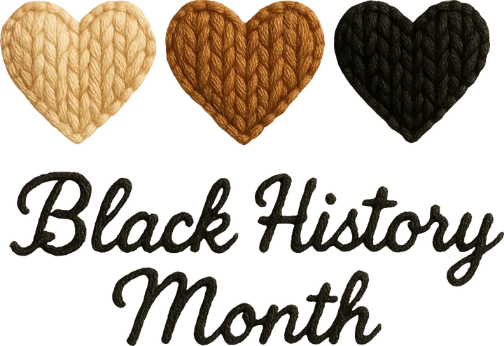 Three Hearts Black History Month DTF Transfer