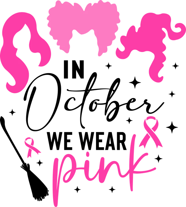 October We Wear Pink DTF Transfer