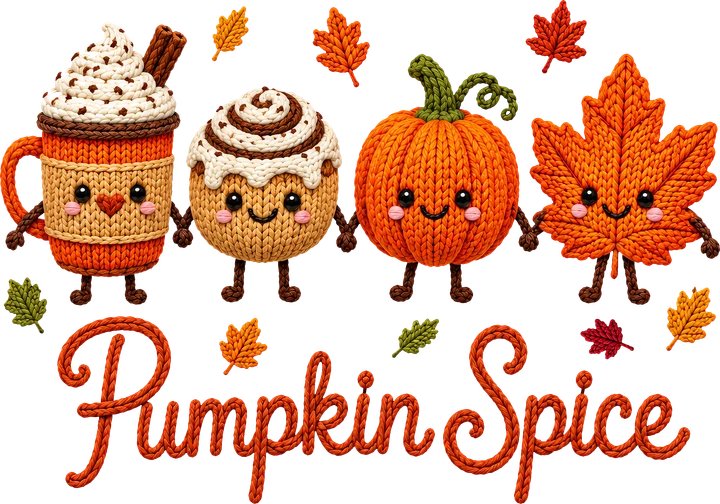 Amigos con sabor a calabaza y especias — Transfer DTF